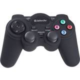 PlayStation 2 - Svarta Spelkontroller Defender Racer Turbo Gamepad - Black