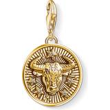 Thomas Sabo Charm Club Zodiac Sign Taurus Charm Pendant - Gold/White