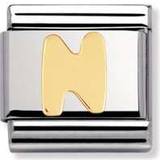 Nomination Composable Classic Link Letter N Charm - Silver/Gold