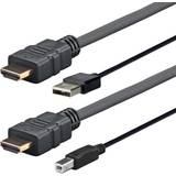 USB B Kablar VivoLink HDMI/USB A- HDMI/USB B 2m