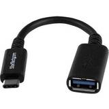 Hane - Hona - USB A-USB C - USB-kabel Kablar StarTech USB A-USB C 3.0 0.2m