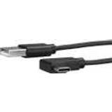 Nickel - PVC - USB A-USB C - USB-kabel Kablar StarTech Right Angle USB A-USB C 2.0 1m