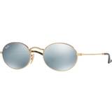 Guld - Silver Solglasögon Ray-Ban Oval Flat Lenses RB3547N 001/30