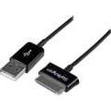 Nickel - PVC - USB-USB - USB-kabel Kablar StarTech USB A - 30-Pin 2.0 3m