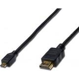 Digitus HDMI-kablar - Standard HDMI-Standard HDMI Digitus High Speed with Ethernet (4K) HDMI-Micro HDMI 1m