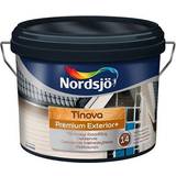 Oljebaserade Målarfärg Nordsjö Tinova Premium Exterior+ Träfasadsfärg Svart 10L