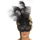 Damer - Pirater Masker Smiffys Fever Baroque Fantasy Eyemask Black