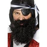 Herrar - Pirater Maskeradkläder Smiffys Pirate Beard Black