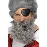 Grå - Pirater Tillbehör Smiffys Pirate Beard Light Grey