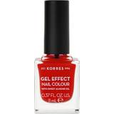 Korres Nagellack & Removers Korres Sweet Almond Gel Effect Nail Colour #48 Coral Red 11ml