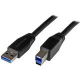 PVC - USB A-USB B - USB-kabel Kablar StarTech Active USB A-USB B 3.0 10m