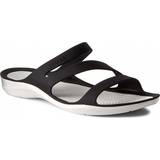 Plast Skor Crocs Swiftwater Sandal - Black/White