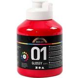 A Color Färger A Color Acrylic Paint Glossy 01 Red 500ml