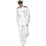 Sjöman - Uniformer & Yrken Maskeradkläder Smiffys Captain Deluxe Costume White