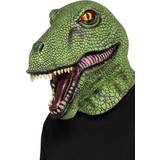 Grön Maskerad Heltäckande masker Smiffys Dinosaur Latex Mask
