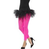 80-tal - Rosa Maskeradkläder Smiffys 80's Lace Leggings Neon Pink