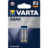 Alkalisk - Engångsbatterier Batterier & Laddbart Varta AAAA 2-pack