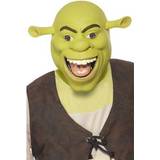 Film & TV - Grön Masker Smiffys Shrek Latex Mask