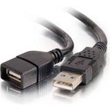 C2G 2.0 - USB A-USB A Kablar C2G USB A - USB A M-F 2.0 2m