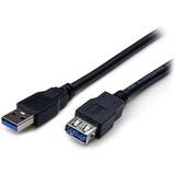 Rund - USB A-USB A - USB-kabel Kablar StarTech SuperSpeed USB A-USB A 3.0 1m