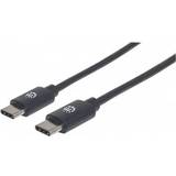 Manhattan USB-kabel Kablar Manhattan Hi-Speed USB C-USB C 2.0 0.5m