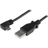 2.0 - En kontakt Kablar StarTech Right Angle USB A-USB Micro-B 2.0 2m