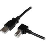 En kontakt - USB A-USB B - USB-kabel Kablar StarTech Right Angle USB A - USB B 2.0 2m