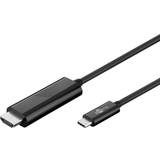 Goobay 3.0 - Svarta Kablar Goobay USB C - HDMI 1.8m
