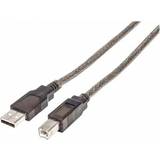 Kvadratisk - USB A-USB B - USB-kabel Kablar Manhattan Hi-Speed USB A-USB B 2.0 15m