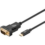 USB-kabel - VGA Kablar Goobay USB C - VGA 1.8m