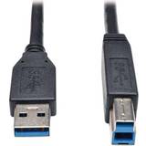 Tripp Lite USB A-USB B - USB-kabel Kablar Tripp Lite SuperSpeed USB A-USB B 3.0 3.1m