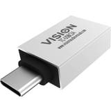 Vision Kabeladaptrar Kablar Vision USB C - USB A Adaptor M-F 3.0