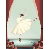 Vissevasse Ballerina Poster 50x70cm