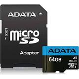 V10 - microSDXC Minneskort Adata Premier microSDXC Class 10 UHS-I U1 V10 A1 85/25MB/s 64GB +Adapter