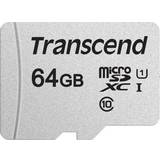 Transcend microSDXC Minneskort & USB-minnen Transcend 300S microSDXC Class 10 UHS-I U1 95/45MB/s 64GB