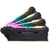 RAM minnen Corsair Vengeance RGB LED Pro Black DDR4 3200MHz 4x8GB (CMW32GX4M4C3200C16)