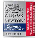 Röda Akvarellfärger Winsor & Newton Cotman Water Colours Red Half Pan