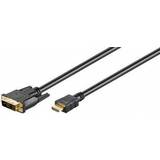 Goobay HDMI-kablar - Svarta Goobay HDMI - DVI-D M-M 1.5m