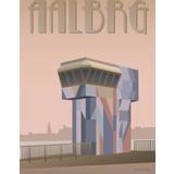 Vissevasse Aalborg Limfjord Bridge Poster 15x21cm