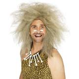 Historiska Maskerad Korta peruker Smiffys Crazy Caveman Wig Blonde