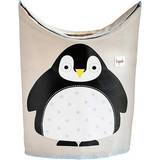 Svarta Tvättkorgar 3 Sprouts Penguin Laundry Hamper