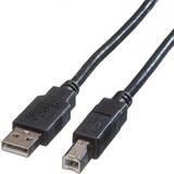 Roline Rund - USB-kabel Kablar Roline USB A-USB B 2.0 1.8m