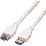 Value USB-kabel Kablar Value USB A-USB A M-F 3.0 0.8m