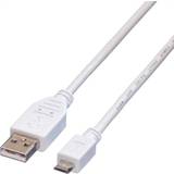 Value Hane - Hane - USB-kabel Kablar Value USB A-USB Micro-B 2.0 0.2m