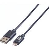Value Svarta - USB-kabel Kablar Value USB A-Lightning 2.0 0.2m