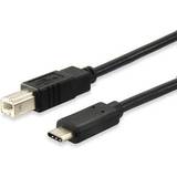 Equip Rund - USB-kabel Kablar Equip USB B-USB C 2.0 1m