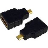 LogiLink High Speed with Ethernet (4K) - Kabeladaptrar Kablar LogiLink HDMI - Micro HDMI M-F Adapter