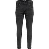 Only & Sons Warp Skinny Fit Jeans - Grey/Grey Denim