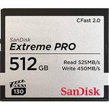 512 GB Minneskort SanDisk Extreme Pro CFast 2.0 525/450MB/s 512GB