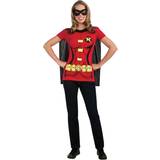Gul - Superhjältar & Superskurkar - Övrig film & TV Maskeradkläder Rubies Womens Robin T-Shirt Costume